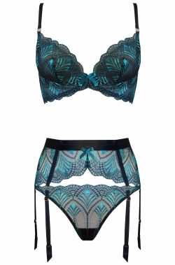 martysimone:Bordelle | Kizette - in lagoon & black | FW2017-18