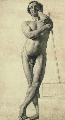   William Etty. British 1787-1849. pencil and black chalk on