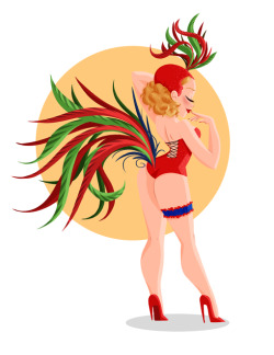 genevieve-ft:  Illustration for Montreal Burlesque Festival (part