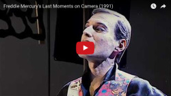 vintageeveryday:Freddie Mercury’s last moments on camera: Watch