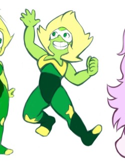 danekez:  Here’s a little Crystal Gem Peridot! Thanks to everyone