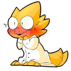 neko-snicker:Can we please talk about how cute Alphys is for