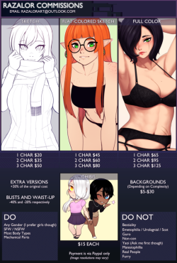 razalor:  razalor: Commissions are OPEN More info on the link