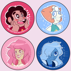 stevonnie:  All 15 of my Steven Universe buttons are now available