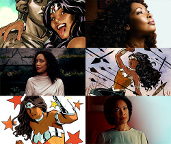   Gina Torres as Wonder Woman   Nicki Minaj as Power Girl   Laverne