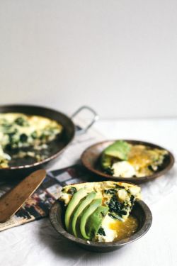 intensefoodcravings:Greens and Brie Egg White Frittata | Brewing