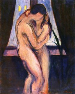 lonequixote:  The Kiss ~ Edvard Munch 