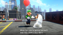 spam-monster: Luigi is a very supportive bro who has his priorities