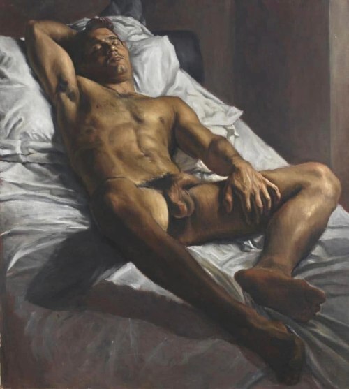 langoaurelian:  “Male Nude”~ Giulio Durini(b.1965) Italian