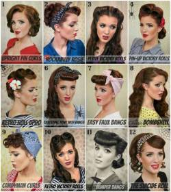 alldaychic:  How to Make Vintage Pin Up Hairstyle 