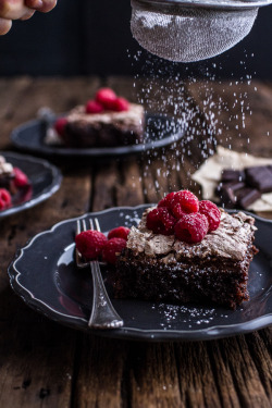 do-not-touch-my-food:  Chocolate Meringue Texas Sheet Cake 
