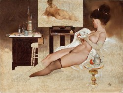 virginwhoreofbabylon:  FRITZ WILLIS Tea Time Study 