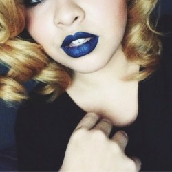 I’m such a sucker for blue lips