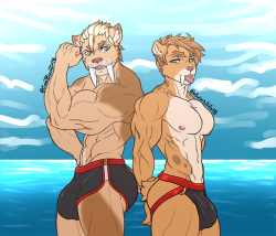 castarts:Sun’s out, Toofs out! >:D Pharos on the left belongs