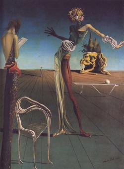 vvaterblogged:  Woman with a Head of Roses, 1935 Salvador Dali