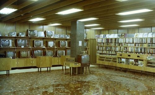 scavengedluxury:  Corvin Department store  electrical department,