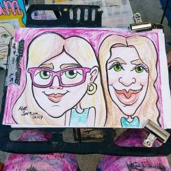 Doing caricatures today at Dairy Delight in Malden. #dairydelight