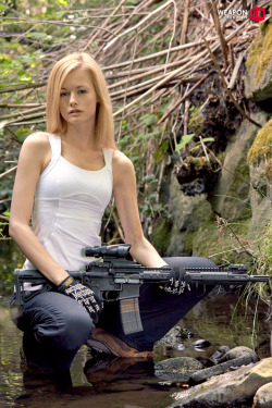 weaponoutfitters:  Olivia Preston with our personal 13.7 Barrel