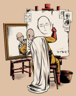 valhallahalvorson:  Did a Norman Rockwell parody with Saitama.