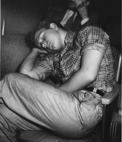 k-a-t-i-e-:  Sleeping at the movie theater, New York City, 1940s