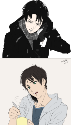 oekaki-chan:  And then Levi bought Nokia 3310 for Eren.. 