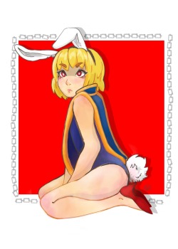 hitobooty:  I doodled bunny kurapika I wanna cosplay bunny kurapika