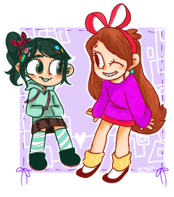 dogpu:  vanellope and mabel fOR FREY!! ;w;i’m sorry i tried