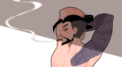 meowsdin:Trying to draw Hanzo face