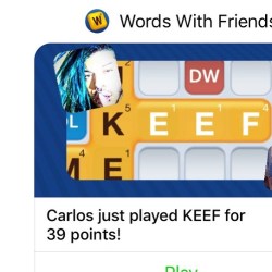 #wordswithfriends #itknows #highscore