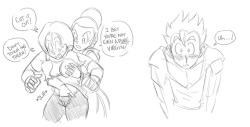 Heh, when I started sketching this I almost forgot Gohan was