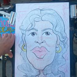 Drawing caricatures at Dairy Delight!  #mattbernson #caricaturist