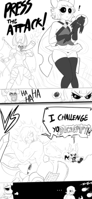 A commissioned comic thing. Not pictured: LC and Pugna’s team