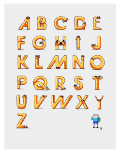 viruulvenom:  stephaniegonzaga:  An Adventure Time typography