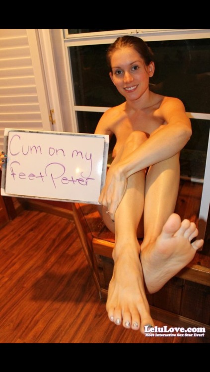 Cum on my #feet :) (my #footjob pics/vids here: http://www.lelulove.com/?page=Search&q=footjob ) #foot #soles Member Pic