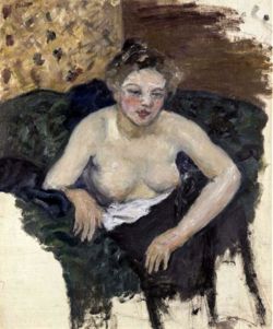 topcat77:  Pierre Bonnard. Jeune femme assise, torse nu  ❤️