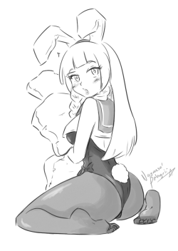 zapotecdarkstar:Bunny Lillie Sketch Commission for @mrghostnsfw