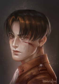 bearbrickjia:Levi fanart for upcoming comic fiesta!! Hopefully