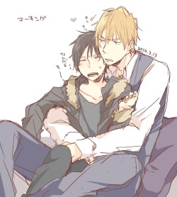 just-love-shizaya:  大西白 