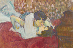 goodreadss:  Henri de Toulouse-Lautrec - Au lit- Le baiser, 1892