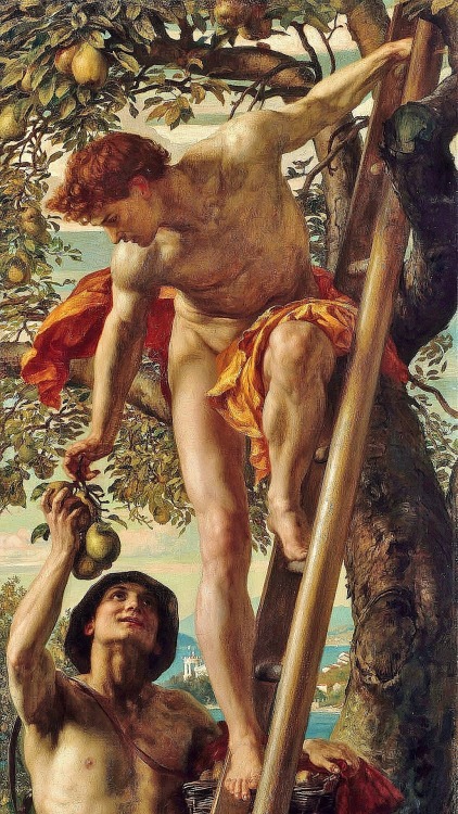 hadrian6:  Detail : The Golden Apple. 1875. Edward John Poynter.