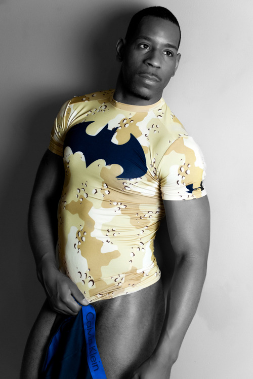 nubianbrothaz:  marcusmccormick:  “War Batman” featuring model Perry Denton | ph: Marcus McCormick | Full Collection    He can be my dark knight anytime 