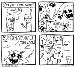 thatonedeadkid:  pipjustice:  artjcf:  This comic is based off