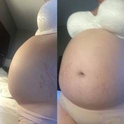 fatty-katty-bbw:  My owner made me do a water bloat after I ate,
