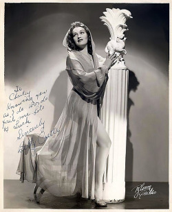 Betty CoetteVintage 40’s-era promo photo personalized: “To