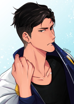 kawaiilo-ren:i did a practice otabek on my ipad to try and get
