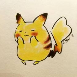 gracekraft:  shy pikachu #pokemon 
