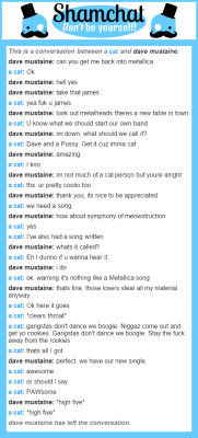 jameshetfieldsbutt:  “a conversation between dave mustaine