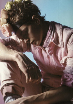 teenagedirtstache:pink zip up jacket and shirt, Comme des Garcons