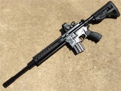 gunrunnerhell:  Beowulf 50 A custom built AR-15 chambered in