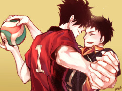 mee-wj:  【Haikyuu!!】 Tetsuro Kuroo X Daichi Sawamura (KuroDai)